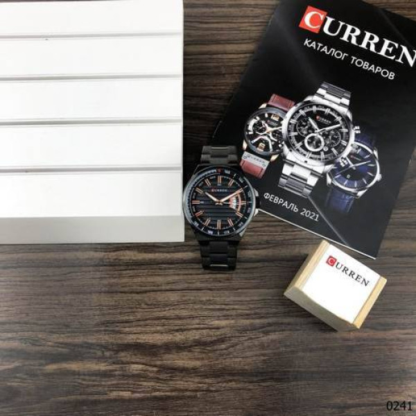 Мужские часы Curren 8375 All Black фото 7