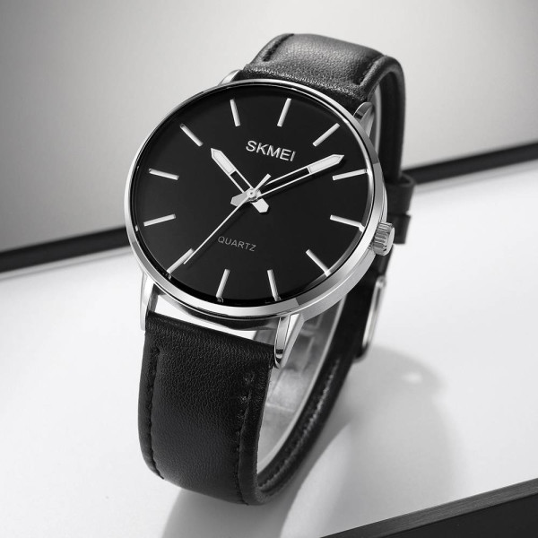 Чоловічий годинник Skmei 2074SIBK Silver-Black фото 4