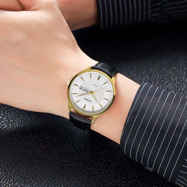 Чоловічий годинник Skmei 2075GDSI Gold-Silver фото 4