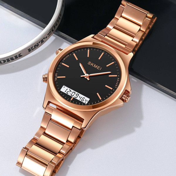 Женские часы Skmei 2120RGBK Rose Gold-Black фото 5