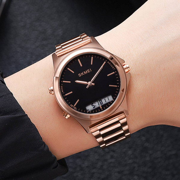 Жіночий годинник Skmei 2120RGBK Rose Gold-Black фото 4