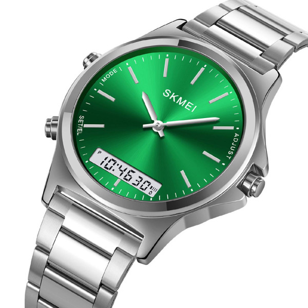 Женские часы Skmei 2120SIGN Silver-Green фото 3