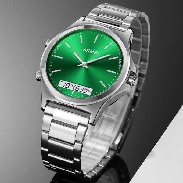 Женские часы Skmei 2120SIGN Silver-Green фото 5