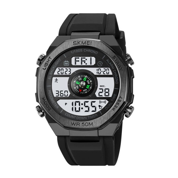 Чоловічий годинник Skmei 2209BKWT Black-White фото 1