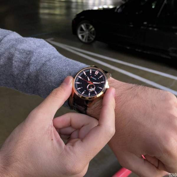 Мужские часы Curren 8372 Black-Cuprum фото 9