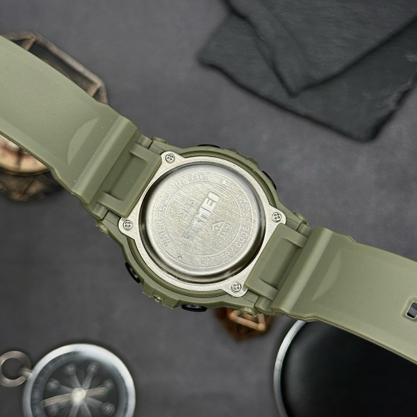 Женские часы Skmei 2125AG Army green фото 9
