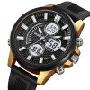Мужские часы Skmei 2235BKGDWT Black-Gold-White фото 3