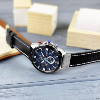 Curren 8346 Silver-Black