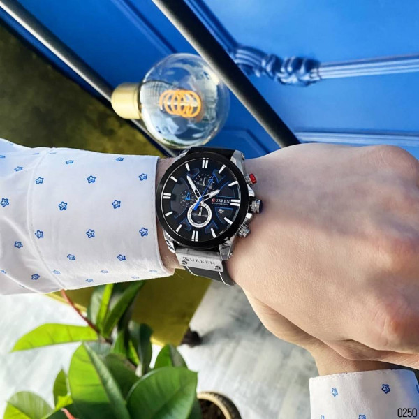 Мужские часы Curren 8346 Silver-Black фото 8