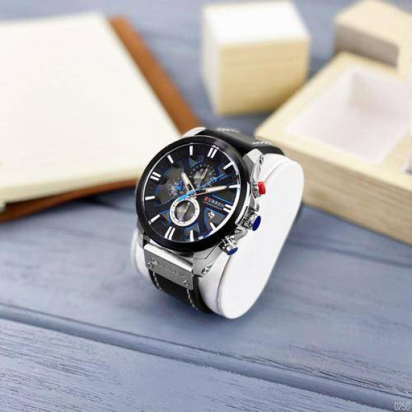 Мужские часы Curren 8346 Silver-Black фото 4