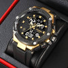 Чоловічий годинник Skmei 2119BKGD Black - Gold фото 6