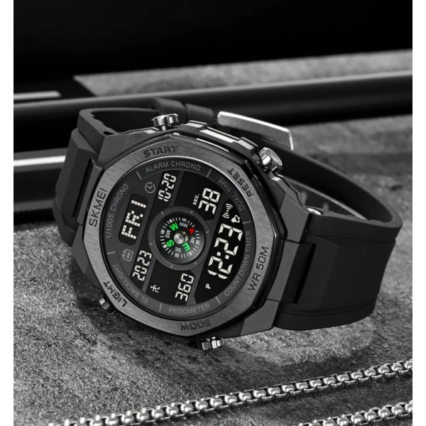 Чоловічий годинник Skmei 2209BKBK Black фото 4