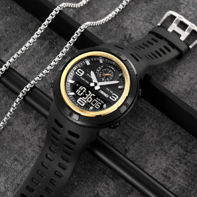 Чоловічий годинник Skmei 1655GDBK Gold-Black