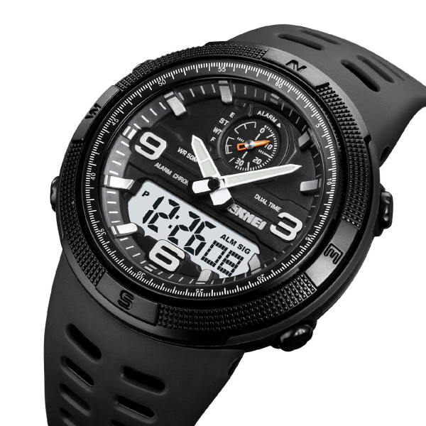 Мужские часы Skmei 1655BKWT Black-White фото 3