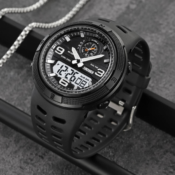 Мужские часы Skmei 1655BKWT Black-White фото 5