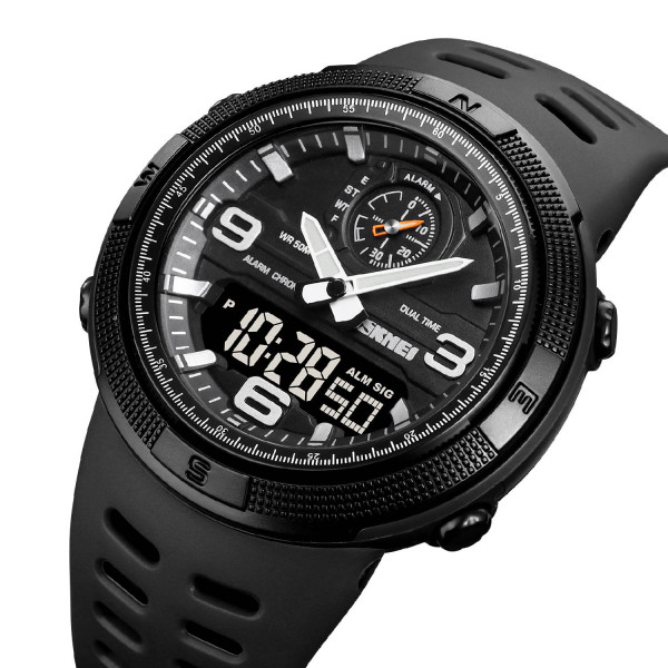 Чоловічий годинник Skmei 1655BKBK Black фото 3