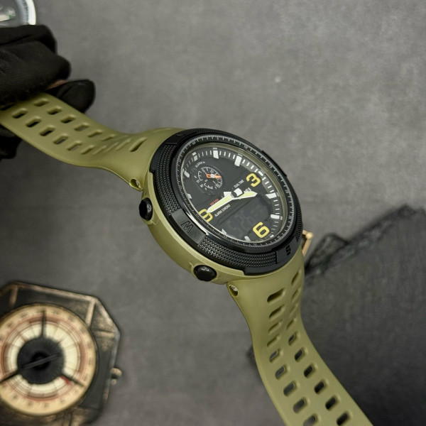 Мужские часы Skmei 1655AGBK Army Green-Black фото 6