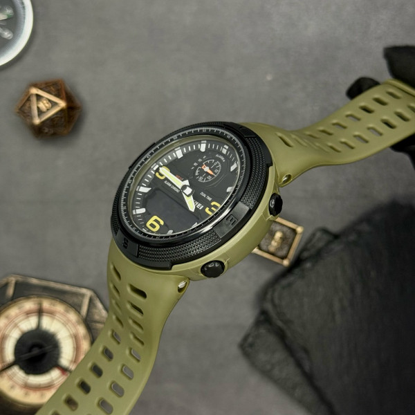 Мужские часы Skmei 1655AGBK Army Green-Black фото 5