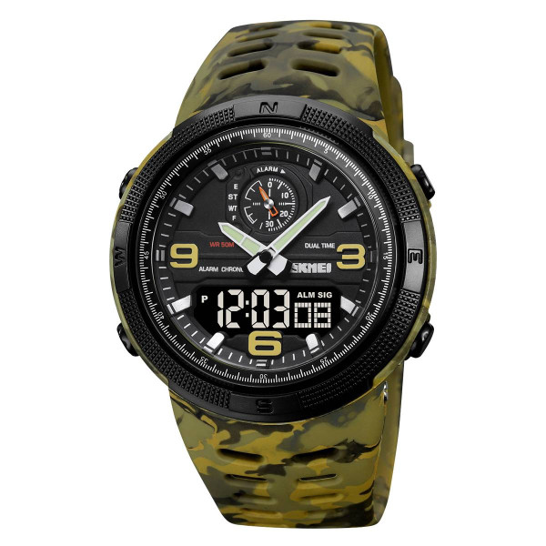 Мужские часы Skmei 1655CMGNBK Camo Green-Black фото 1