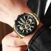 Чоловічий годинник Curren 8336 Gold-Black фото 3