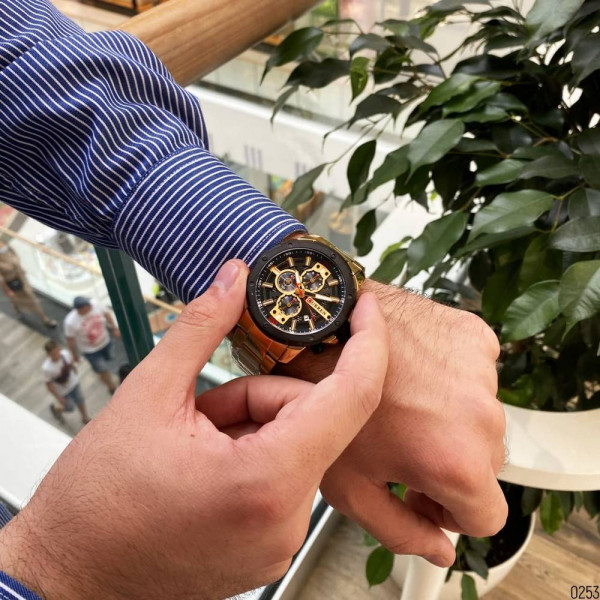 Чоловічий годинник Curren 8336 Gold-Black фото 9