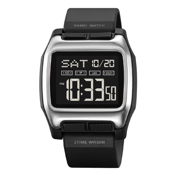 Мужские часы Skmei 2193SIBK Silver-Black фото 1