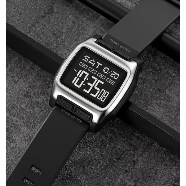 Мужские часы Skmei 2193SIBK Silver-Black фото 5