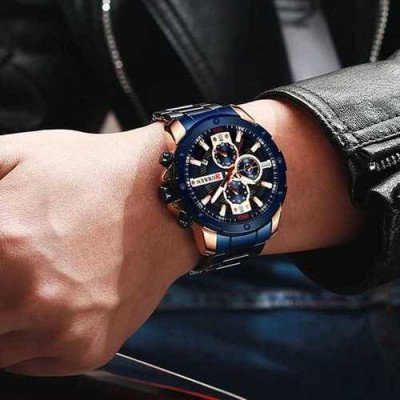 Curren 8336 Blue-Cuprum