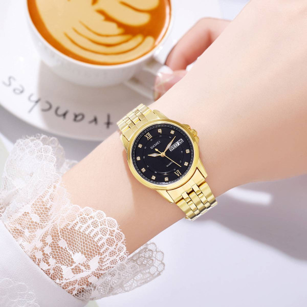 Женские часы Skmei 2085GDBK Gold-Black фото 4
