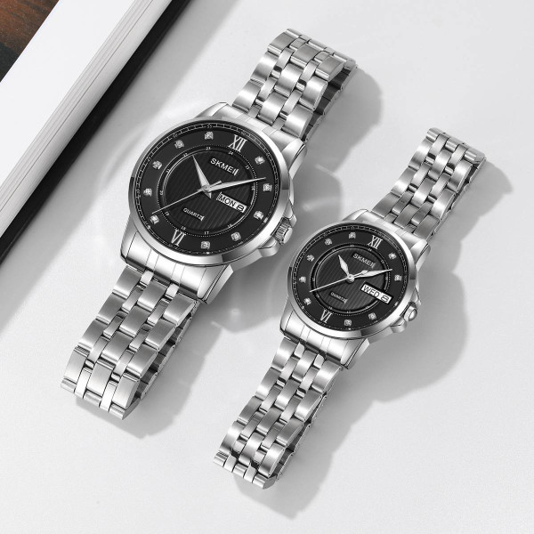 Жіночий годинник Skmei 2085SIBK Silver-Black фото 5
