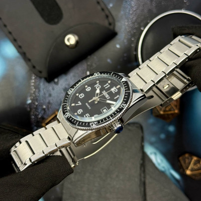 Мужские часы Skmei 9232SSIBK Silver/Black-steel strap