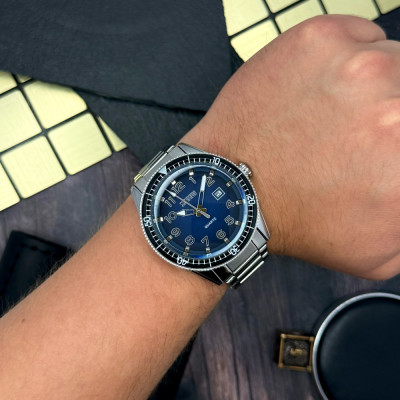 Чоловічий годинник Skmei 9232SSIBU Silver/blue-steel strap