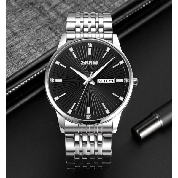 Жіночий годинник Skmei 9323SIBK Silver-Black фото 4