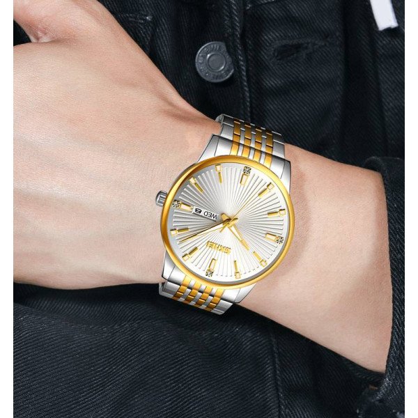 Женские часы Skmei 9323TGDSI Silver/Gold-Silver фото 4