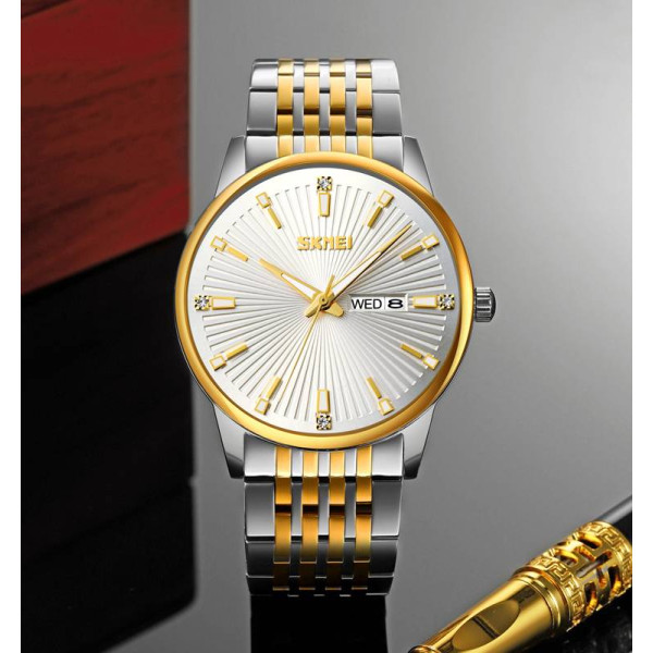 Женские часы Skmei 9323TGDSI Silver/Gold-Silver фото 5