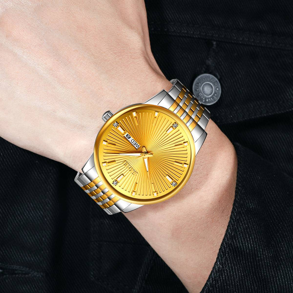 Женские часы Skmei 9323TGDGD Silver/Gold-Gold фото 4