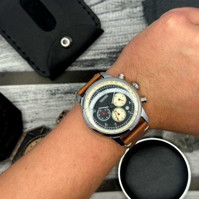 Чоловічий годинник Skmei 9318BEBN Beige-Brown