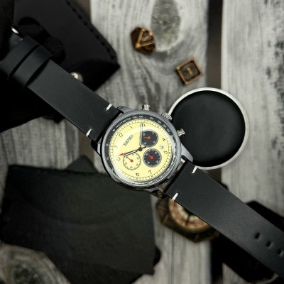 Чоловічий годинник Skmei 9318BEBK Beige-Black