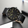 Мужские часы Skmei 1984LGD Gold-leather belt фото 5
