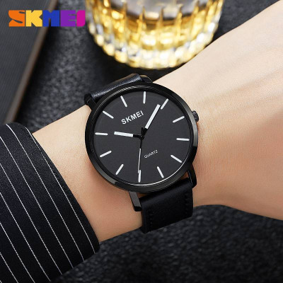 Skmei 1984LBK Black-leather belt