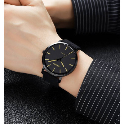 Skmei 1984BGD Gold-braided belt