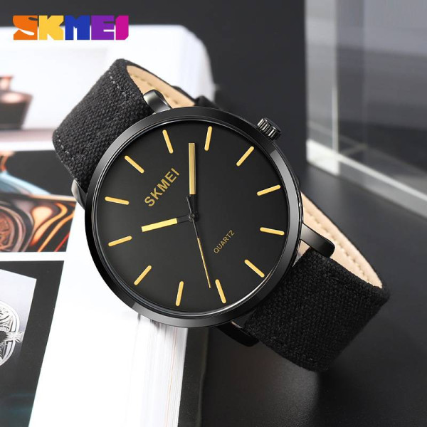 Мужские часы Skmei 1984BGD Gold-braided belt фото 5