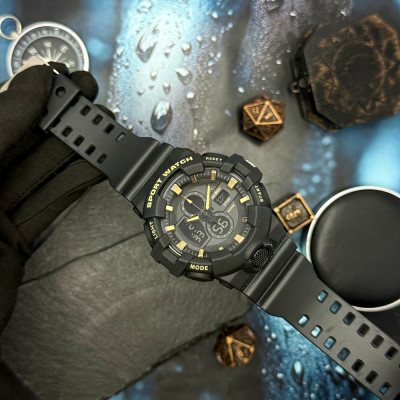 Чоловічий годинник Skmei 2117BKGD Black-Gold