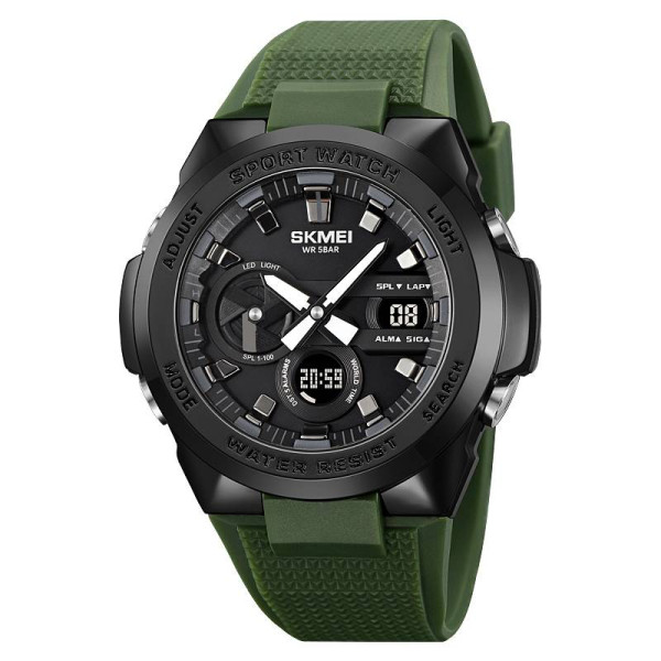 Чоловічий годинник Skmei 2105AG Army Green фото 1