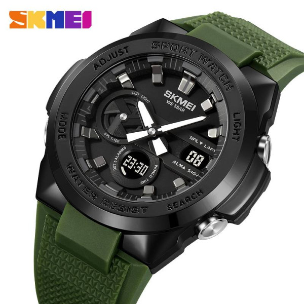 Чоловічий годинник Skmei 2105AG Army Green фото 3