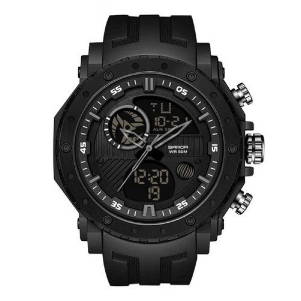 Мужские часы Sanda 6012 All Black фото 1