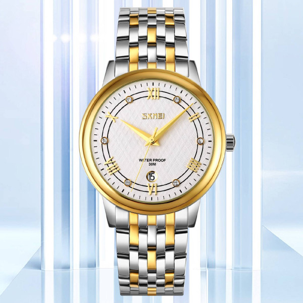 Чоловічий годинник Skmei 9272TGDSI-B Gold/Silver-Silver Men фото 5