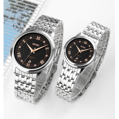 Skmei 9272SIBK-S Silver-Black Lady