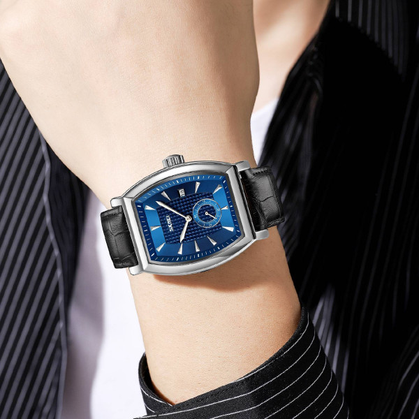 Чоловічий годинник Skmei 9306SIBU Silver-Blue фото 4