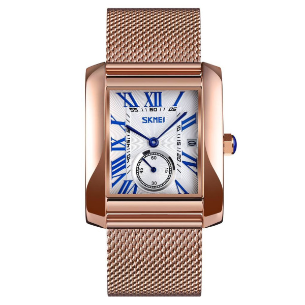 Жіночий годинник Skmei 9191RGSIBU Rose Gold-Silver-Blue фото 1
